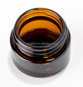 Frasco <span class=keywords><strong>de</strong></span> cristal con tapa negra para cosméticos, frasco vacío <span class=keywords><strong>de</strong></span> cristal con impresión personalizada, crema ámbar, gel para el pelo, 5g, 10g, 15g, 20g, 30g, 50g, 100g - Product Image 2