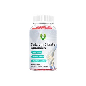 Gummies de citrate de calcium OEM ODM 1200MG sans sucre avec Vitamine D3 K2 Magnésium Zinc pour la santé immunitaire, osseuse, dentaire, cérébrale et le soutien corporel - Product Image 1