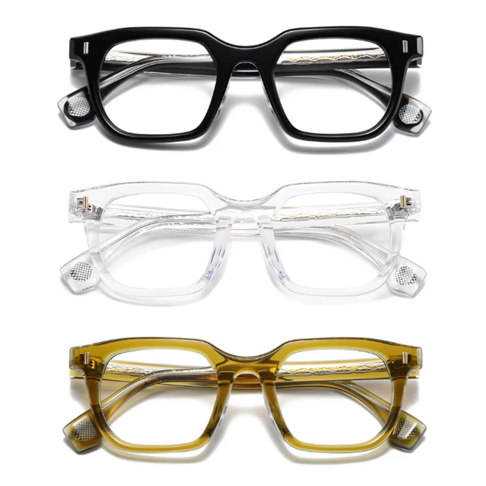 2024売れ筋高品質アセテートレトロファッションヴィンテージラウンドフレームメンズクラシックメガネ眼鏡レディースワイドレッグ