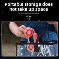 Ventilateur de cou d'astronaute portable rechargeable par USB à double tête Mini ventilateur de cou paresseux pour l'extérieur RV Hotel Garage Plastic