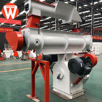 Nouvelle machine à granulés d'aliments pour volailles Strongwin haute productivité, électrique, triphasée, à matrice annulaire, 1,5-2,5 t/h, granulés de 2-6 mm, 380 V