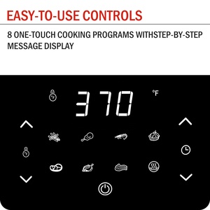 5L Digital dijital sıcak fırın ocak tek dokunmatik ekran ön ısıtma hava ryzler LED ekran dokunmatik ekran ile kolay kullanım dijital kontrol - Product Image 5