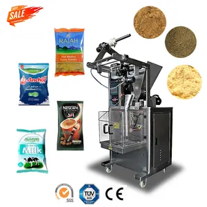 Petit Automatique Jaggery Kava Multani Mitti Piment Curry Thé Fraise Protéines Masala Lait Café Poudre Machine D'emballage