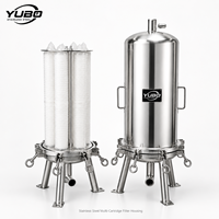 Sistema de Filtro Microporoso de Doble Etapa de Acero Inoxidable para Purificación de Líquidos Farmacéuticos, Químicos, Alimentarios e Industriales