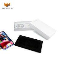 Boîte d'emballage pour téléphone portable en papier blanc, entièrement personnalisable en taille et design, même qualité que pour iPhone, mais avec impression de votre propre marque