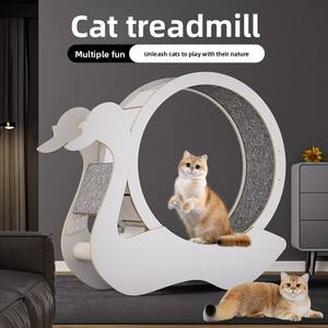 جهاز مشي للقطط صديق للبيئة على شكل بجعة، صامت، بلاستيكي، مقاوم للماء IP67، إطار تسلق حديث للرشاقة، أداة لياقة بدنية - Product Image 2