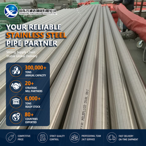 304 316L 8K Mirror Finish 60.3mm x 4mm Hot Rolled ASTM A312 Stainless Steel Pipe of Building Services - Product Image 1