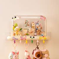 Étagère murale en plastique moderne et minimaliste pour boîtes mystères, vitrine de présentation de figurines haute transparence et anti-poussière, rangement