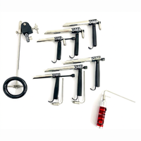 Ensemble de micro-laryngoscope sur pied en acier inoxydable rigide de qualité médicale, personnalisé en gros, avec support thoracique et 6 lames, CE/ISO