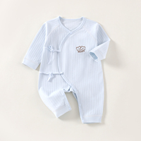 Vêtements pour nouveau-nés en coton, directement de l'usine, motif papillon, respirants, doux, imperméables, kimono pour bébé, barboteuse Kaka Bear pour garçons et filles de 0 à 18 mois