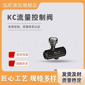 Vanne de régulation de débit unidirectionnelle hydraulique KC, vanne miniature haute pression KC 02 pour produits pétroliers et métallurgie - Product Image 5