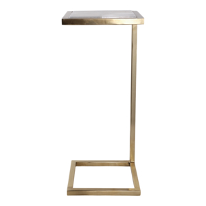 Tavolino Moderno con Base a C, Comodino Decorativo Piccolo per Camera da Letto e Arredamento Casa - Product Image 2