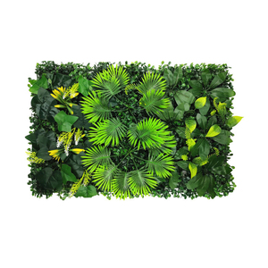 高品質プラスチック製人工多肉植物、花と草付き、100x100x6CM、屋内外兼用 - Product Image 5