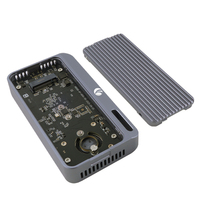 Carcasa VCOM Thunderbolt 5 para SSD M.2 NVME de 80 Gbps con Ventilador de Refrigeración Activo para Creadores de Video, Estación de Trabajo Móvil con IA, Mac Studio