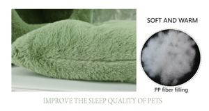 Nouveau style 2026 2022 Lit <span class=keywords><strong>igloo</strong></span> de luxe pour chat, maisonnette d'intérieur pour animaux, lit-caverne mignon pour chat, en matériau PP, pour apaiser, motif uni, pour chiens, pour le sommeil - Product Image 4