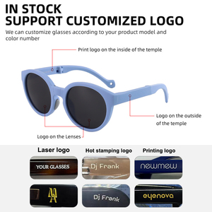 Gafas de sol plegables para niños Protección UV polarizada Linda Gafas de Sol de moda Niños Street <span class=keywords><strong>Beat</strong></span> Baby Shades - Product Image 6