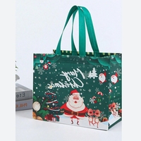 Sacs de Noël populaires 2026 en tissu non tissé pour cadeaux, fond renforcé, imperméables, recyclables, pour vêtements et chaussettes