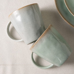 Taza de Café de Cerámica de Color Menta Mambo, Popular, Fabricada por Hualian, OEM ODM, Apta para Lavavajillas y Microondas, en Caja de Regalo - Product Image 3