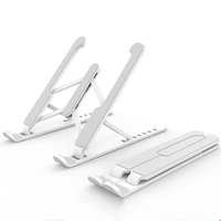 Support pliable et portable pour ordinateur portable, réglable en hauteur sur 6 niveaux, support pour ordinateur portable