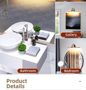 Lámpara de Pared Moderna con LED Dorado para Cuadros, Espejo de Baño de Hotel, Lámpara de Vanidad, Lámpara de Pared de Lujo para Cuadros - Product Image 6