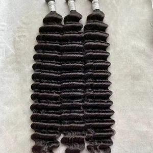 Capelli Umani Grezzi Indiani all'Ingrosso, Ondulati, Ricci, Naturali Cambogiani, Vietnamiti, Birmani, Fasci di Capelli Ricci Grezzi - Product Image 3