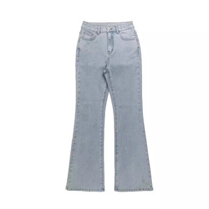 Jeans évasés taille haute pour femmes Coupe bootcut Stretch <span class=keywords><strong>Slim</strong></span> Fit Denim Streetwear Poches Respirant Jeans évasés taille haute - Product Image 4