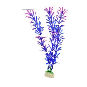 Plantes aquatiques artificielles 20 cm en plastique, décoration d'aquarium à faible entretien - Product Image 5