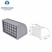Applique murale LED extérieure pour villa et aménagement paysager, corps en aluminium ultra-lumineux, étanche IP65, 3000K 4000K 5000K, 12W 18W 24W