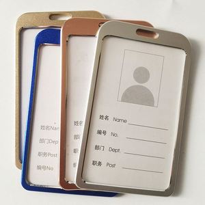High Quality Wholesale Fashion Aluminum Alloy Business <b>Card</b> Holder Office Working <b>Card</b> Ribbon 3 (7.62cm) <b>Thickness</b> 1mm Custom - Product Image 5