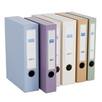 AFFISURE-carpeta de archivos personalizable, caja de almacenamiento de archivos, color surtido, PP, A4, para oficina, hogar y escuela, 3,5 cm