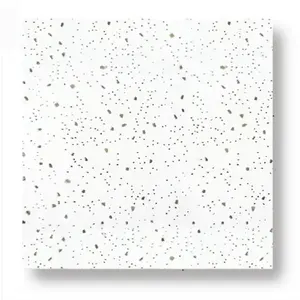 Acoustic Soundproof Decorative Mineral Fiber Wool Drop Ceiling Tile Panels