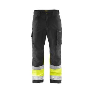 BLAKLADER - 156225179933D104 Pantalon softshell haute visibilité Noir/Jaune-EAN 7330509586297 HI-VIS WORKWEAR - Product Image 1