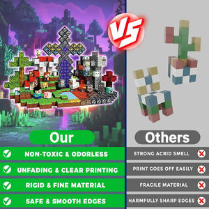 500 blocs magnétiques en plastique, âge 14 ans, <span class=keywords><strong>cubes</strong></span> magnétiques, jouet de construction, garçons filles, STEM, jouet d'empilage Montessori - Product Image 2