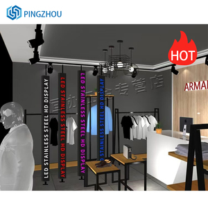 Trung tâm trang trí đầy đủ màu sắc cuộn màn hình hiển thị Dải <span class=keywords><strong>LED</strong></span> làm bằng thép không gỉ với thiết kế sáng tạo - Product Image 1