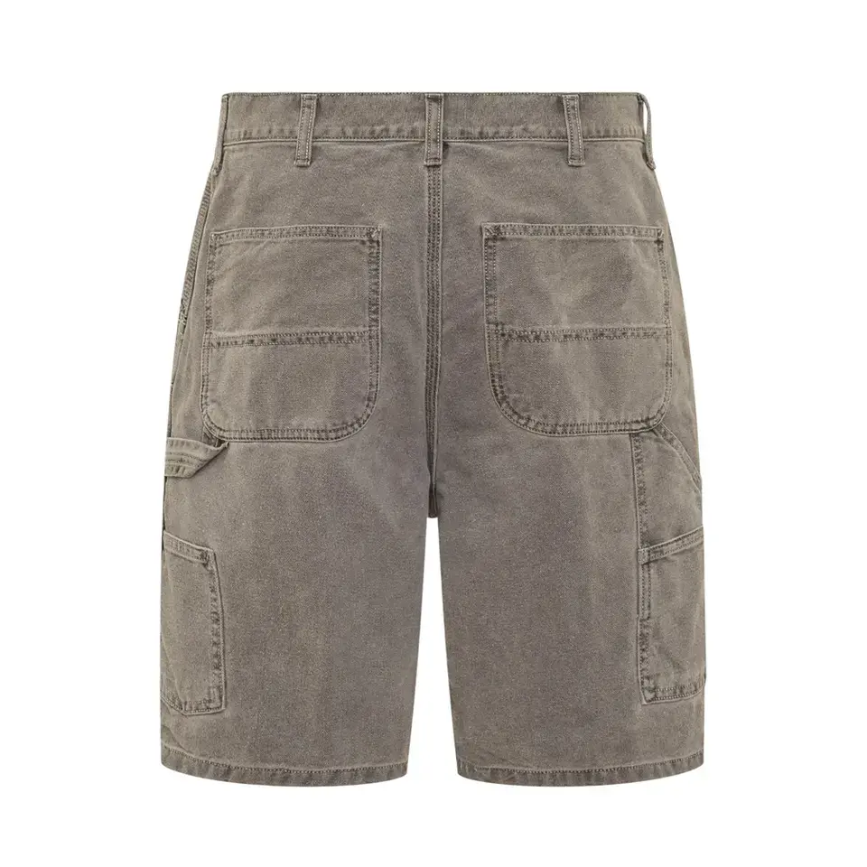 Pantaloncini di jeans in Spandex di cotone Denim strappati Vintage estivi personalizzati per uomo