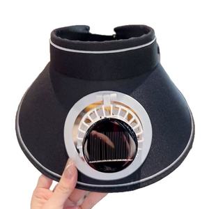 Tapa de ventilador solar ajustable con protección UV transpirable y para uso en exteriores con un borde cómodo - Product Image 2