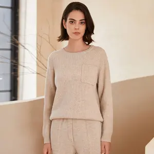 одежда толстый пуловер из 100% мериносовой шерсти 2/26 нм свитер вязаный джемпер Топы женские свитера для дам вязаная одежда