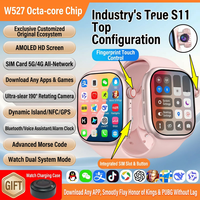 Reloj Inteligente F24 Pro Android 9.0 4G con Desbloqueo por Huella Dactilar, Pantalla AMOLED de 2.06'', Chip W527, 4GB 32GB, Cámara Giratoria, GPS, 4G LTE SIM