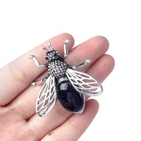 Nouveau produit : Broche pendentif abeille en cristal multi-matériaux, double usage pour la décoration