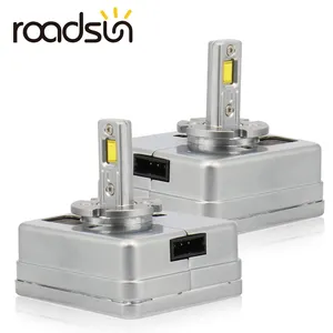 Roadsun Car LED D5S Headlight Bulb for Audi Citroen Ford Hyundai Kia Skoda Auto Lamp Xenon Light Replacement 110W 25000LM 6000K