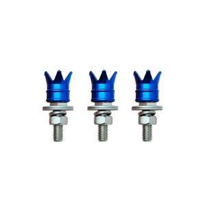 Universal M6 License Plate Bolts Aluminum Alloy Crown Cap Design Fits Most US <b>Vehicles</b> - Product Image 5