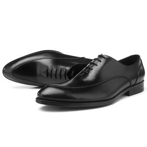 Zapatos Oxford de Cuero Gris Premium para Hombre, Estilo Británico Casual, Formales de Negocios, para Oficina, Lujosos, Cómodos y Transpirables, 2025 - Product Image 5