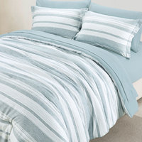 Ensemble de couette réversible Queen Size 7 pièces doux et léger ensemble de couette alternative en duvet Queen
