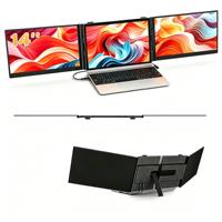 Universeller S8 PRO Laptop-Bildschirmerweiterer 14 Zoll IPS FHD Dreifach-Tragbarer Monitor Kompatibel mit Mac Windows Linux