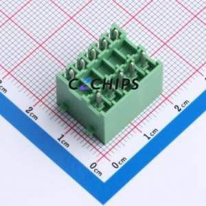 DB2EVHBG-3.5-2*5P-GN Plug-in Terminal Block Through hole,P=3.5mm Connector Board-to-Board / Socket Closed Snap Fixing 2x5P 3.5mm - Product Image 2