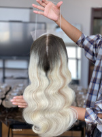 SHY Mini Hair 8*8 Topper Wig Cheveux Humains Remy Lace Front Nœuds Doux Direction Naturelle Commande en Gros