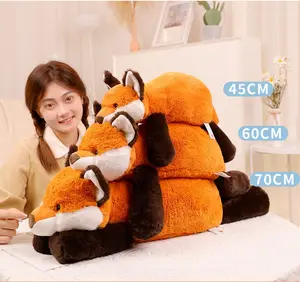 Alta Qualidade Plushies Animal Shaped Travesseiros Sleeping Doll Stuffed Fox Crocodile Sloth Raccoon Brinquedos de pelúcia para crianças