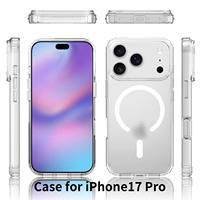 Nouveauté Étui de téléphone 2 en 1 résistant à l'usure et anti-traces de doigts pour iPhone Promotion Étui de téléphone magnétique pour 17 16 Pro Max