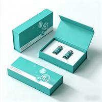 Boîte de rangement en papier personnalisée de luxe, blanche et noire, en carton recyclé, finition mate haut de gamme, boîte cadeau cosmétique magnétique