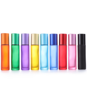 5ml Frosted Glass Ball Bottle <b>Perfume</b> <b>Dispenser</b> Cosmetic Bottle Steel Ball Roll on Essential Oil Bottle - Product Image 5